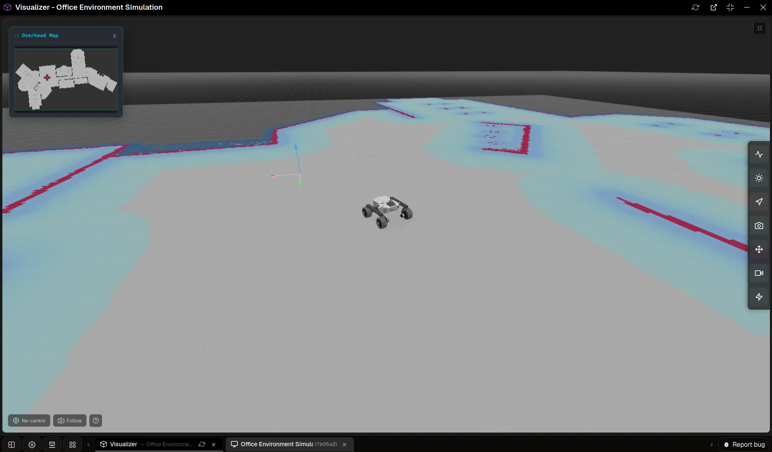 Leo Rover in the OLO platform visualizer